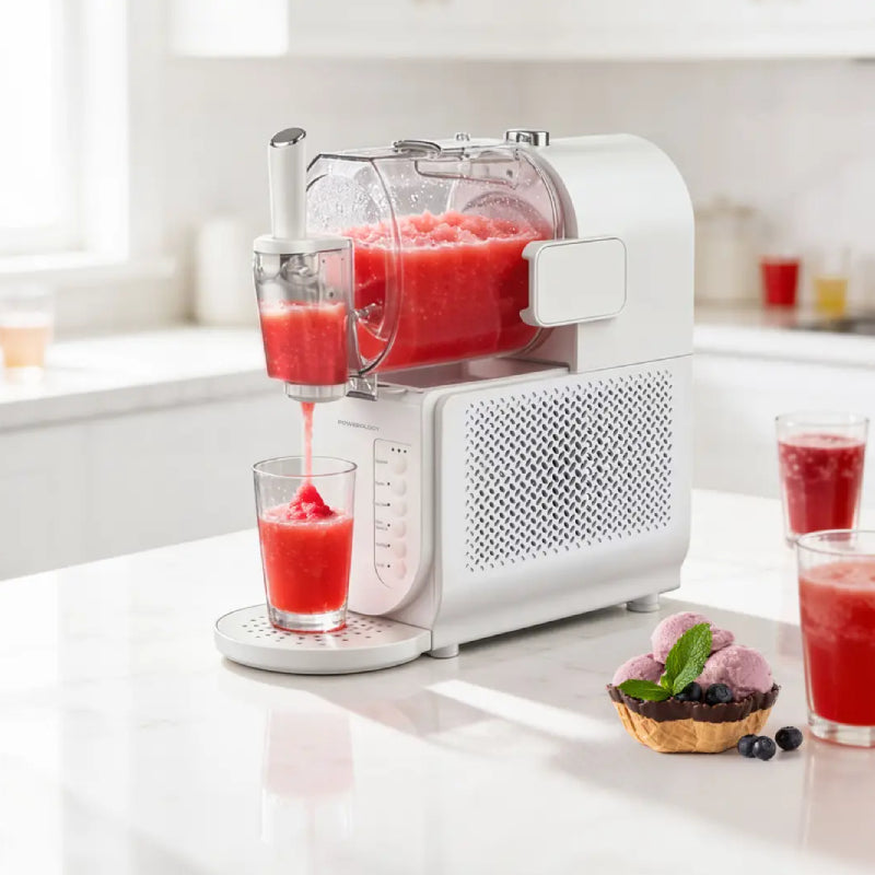 Pre-Order Powerology 2-in-1 Ice Cream & Slushie Maker - 180W / 1.5L / White