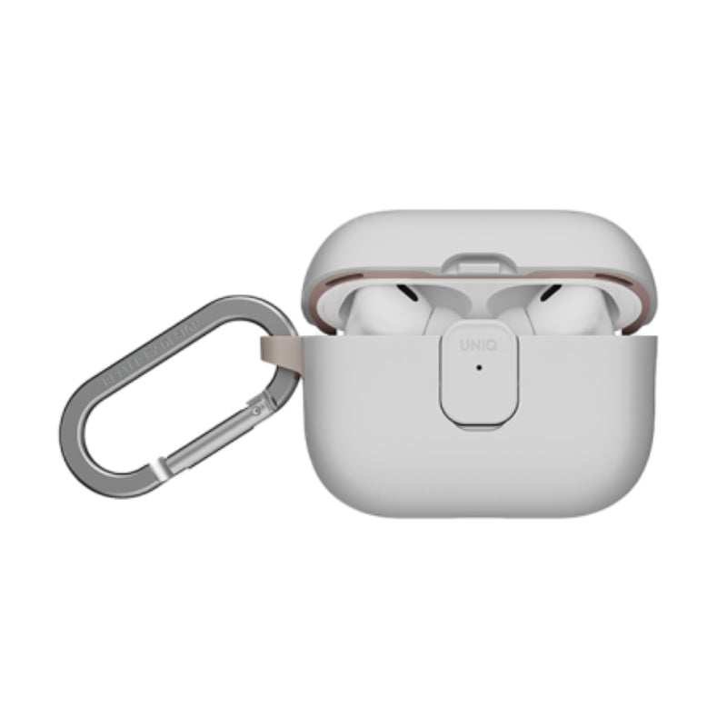 UNIQ Clyde Lock Case for Apple Airpods Pro 3rd Gen - Mist Grey/Khaki