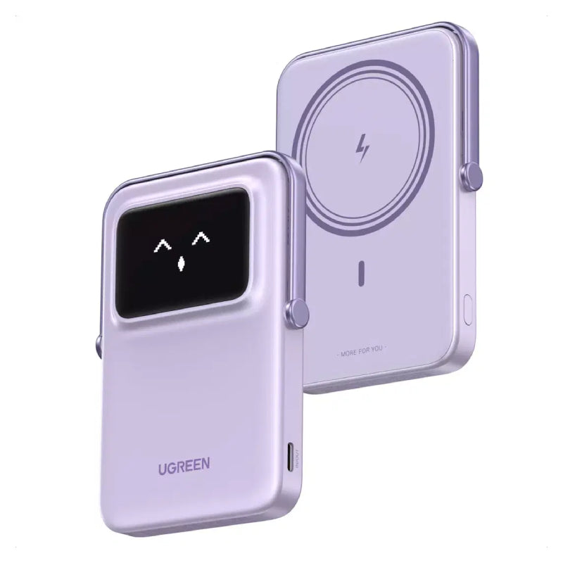 UGREEN Magnetic Wireless Power Bank - 5000mAh / USB-C / Purple
