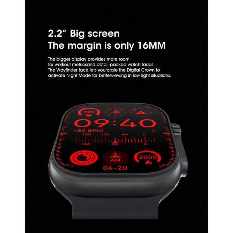 Microwear Active Pro Smart Watch Ultra - 2.2inch AMOLED / Bluetooth Smart Watches
