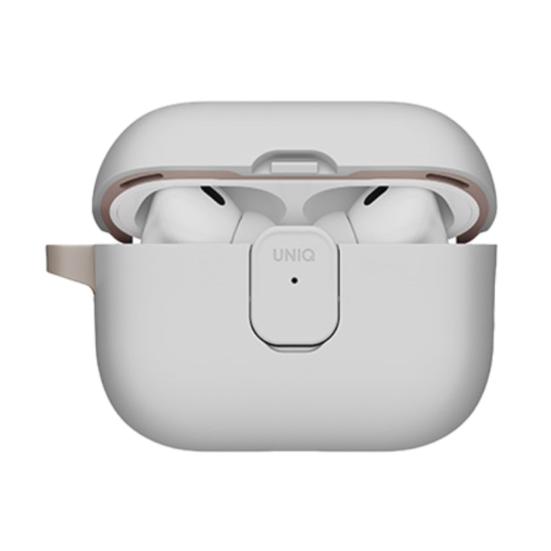 UNIQ Clyde Lock Case for Apple Airpods Pro 3rd Gen - Mist Grey/Khaki