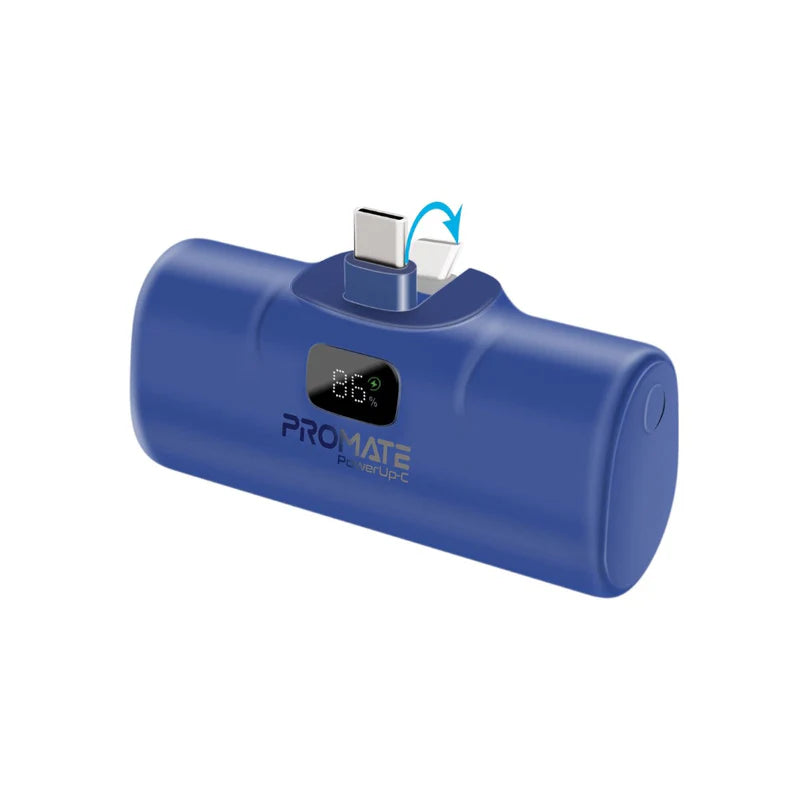 PROMATE PowerUp-C Ultra-Compact fast charging Power Bank - 20W / USB-C / Blue