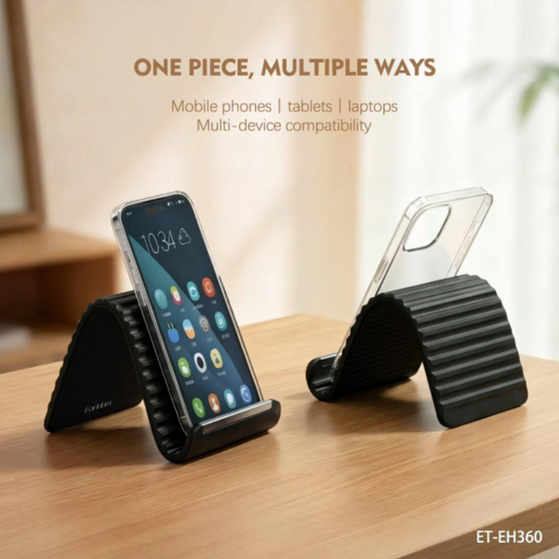 Earldom ET-EH360 Flexible Silicone Phone Stand - Black