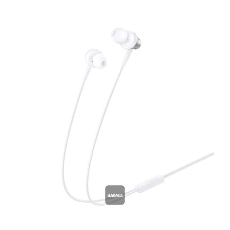 Baseus Encok CZ11 Wired Earphones - Moon White