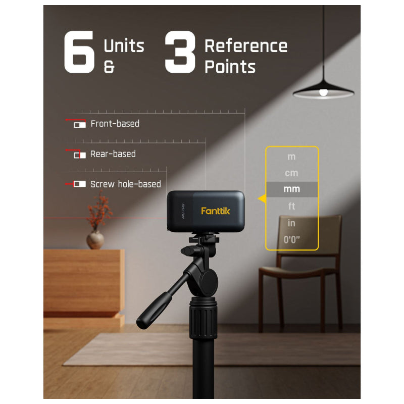 Fanttik A10 Pro 2-in-1 Digital Laser Tape Measure - Black