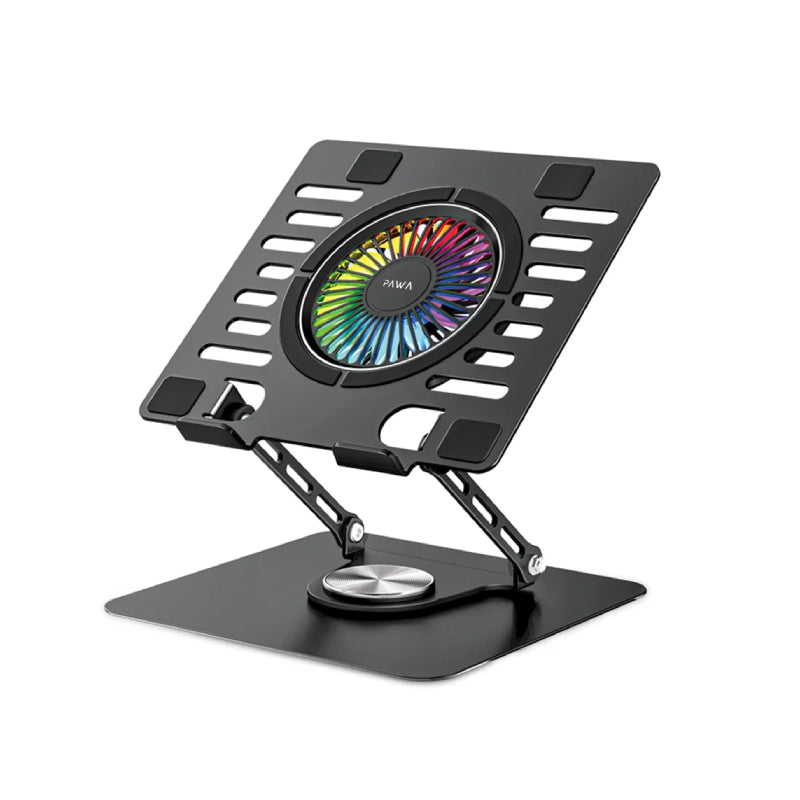 Pawa Laptop Cooling Stand With RGB Light - Black