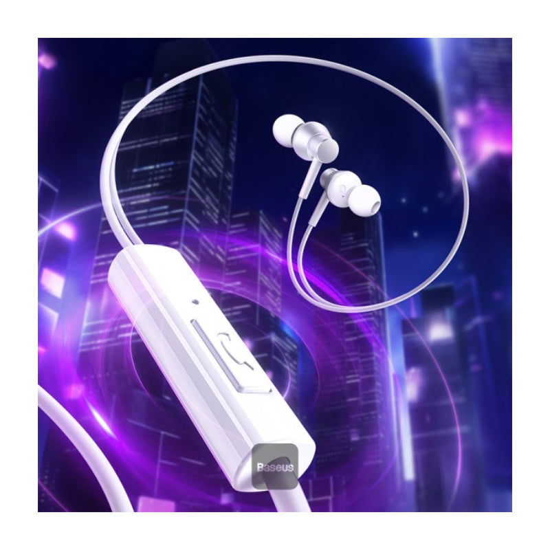 Baseus Encok CZ11 Wired Earphones - Moon White