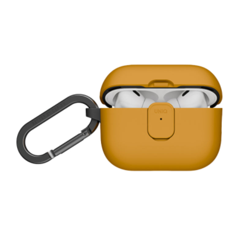 UNIQ Clyde Lock Case for Apple Airpods Pro 3rd Gen - Racing Yellow/Dark Grey