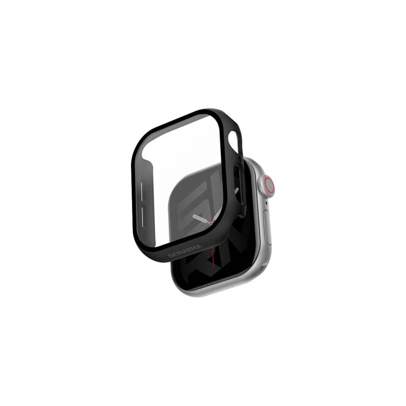 SKINARMA Gado Glass Shield Watch Case for Apple Watch 46mm - Black