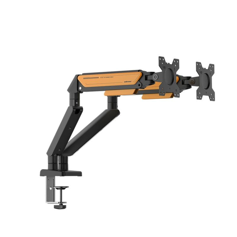AndaSeat Stealth II Duo A6D-2S Ergonomic Monitor Arm - 17"-32" Inch / Black/Orange