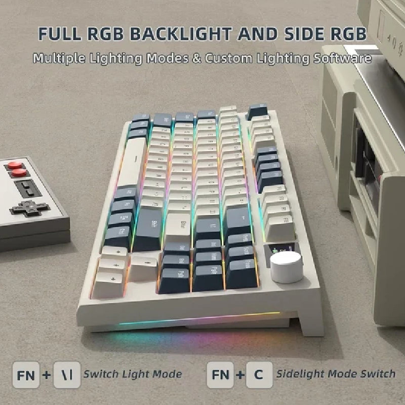 لوحة مفاتيح ألعاب ميكانيكية هجينة ستيل سيريز أبيكس 5، سلكية، RGB، باللون الأسود
