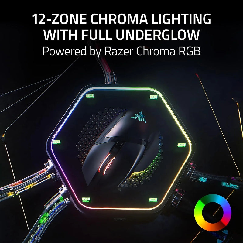 Razer Basilisk V3 Pro Optical Sensor HyperSpeed RGB Gaming Mouse – Wireless / Wired / 35K DPI / Phantom White