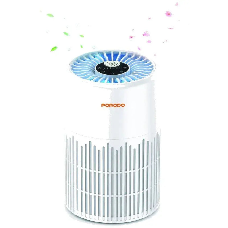 Porodo Lifestyle Purea Smart Air Purifier with 3-Layer H13 HEPA Filter - White