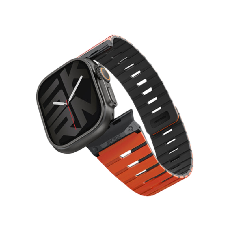 SKINARMA Gemini Magnetic Watch Strap - Apple Watch 44/45/46/49 mm / Orange Accessories > Smart Watches > Straps