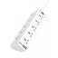 Ldnio SC10610C 10 Outlet Power Socket - 10 Way / UK Plug / USB-C / USB-A / 2 Meters / White