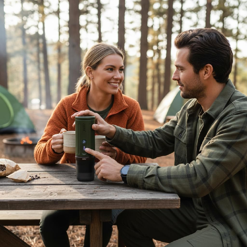 CERA+ PCMO3S Portable Coffee Machine - 4500mAh / Green