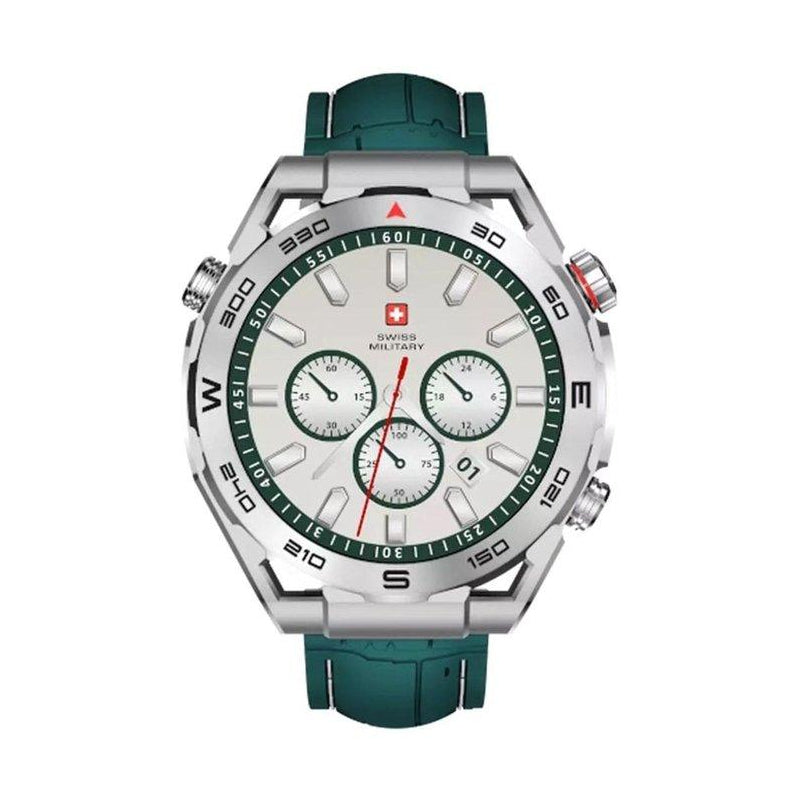 Swiss Military DOM 3 Silicone Strap With 2 Premium Straps - Green / Smart Watch Smart Watches > Offer Zone