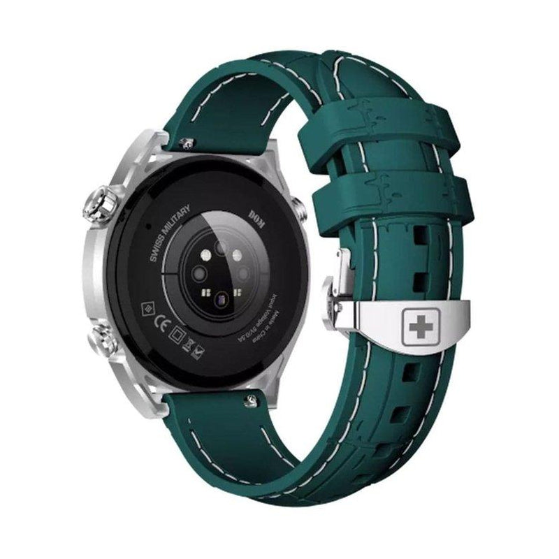 Swiss Military DOM 3 Silicone Strap With 2 Premium Straps - Green / Smart Watch Smart Watches > Offer Zone