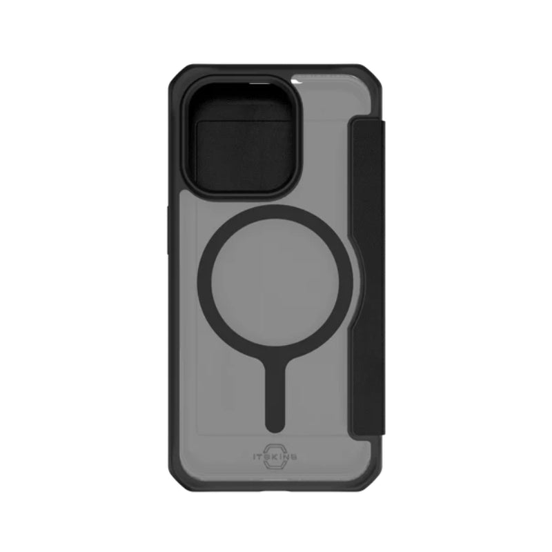 Itskins Hybrid Magfolio Leather Case - Apple iPhone 15 Pro Max / Black Accessories > Mobiles & Tablets > Mobiles >