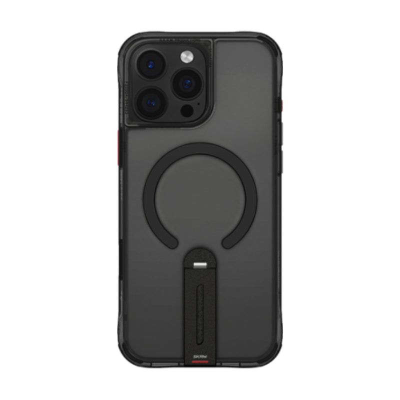 SKINARMA Helix MagSafe Case With 360 Rotating Stand for Apple iPhone 16 Pro Max (2024) 6.9" - Black