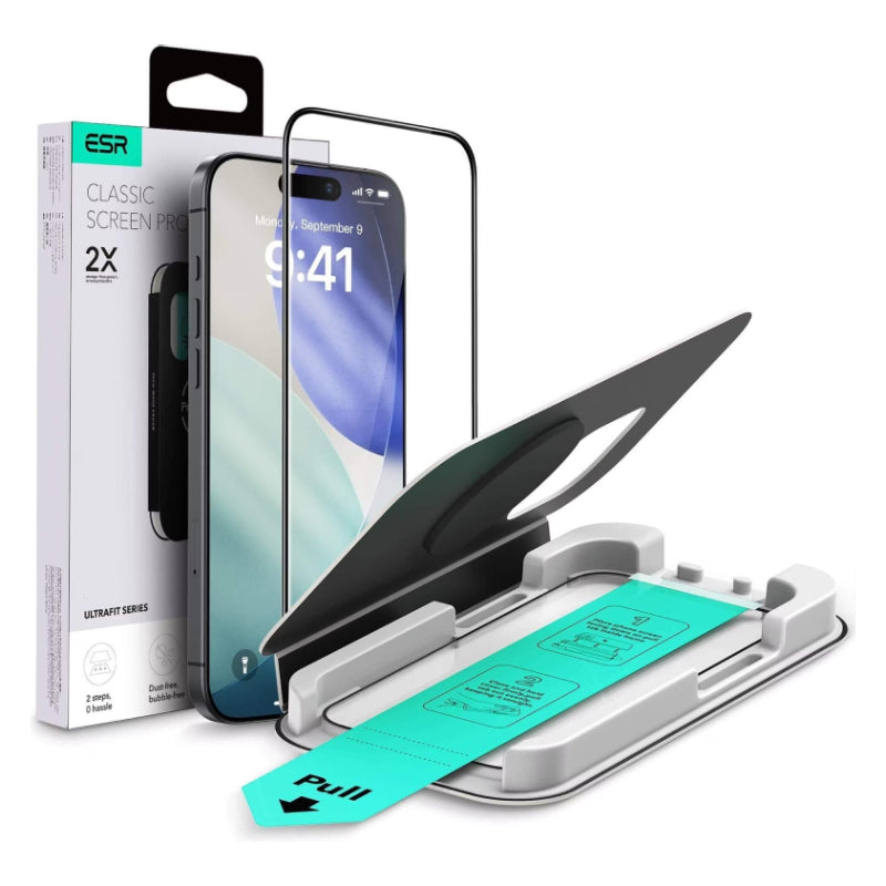 ESR Tempered-Glass Screen Protector For Apple iPhone 17 - Clear