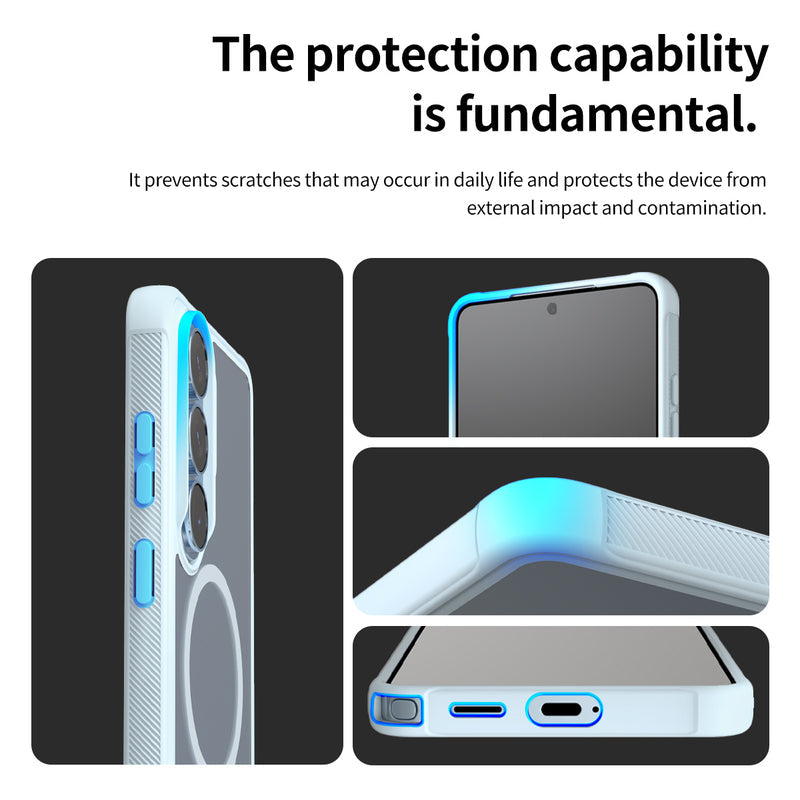 Araree Duple Magsafe Case For Samsung Galaxy S26 Ultra - Armor Light Blue