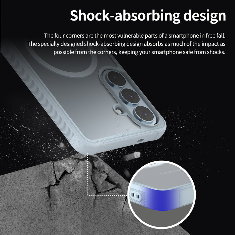 Araree Duple Magsafe Case For Samsung Galaxy S26 Ultra - Armor Light Blue
