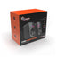 Porodo Gaming Gaming Stereo Wired Speakers Volume Knob Control - 1.1M / 3.5mm Aux / USB - Black