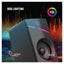 Porodo Gaming Gaming Stereo Wired Speakers Volume Knob Control - 1.1M / 3.5mm Aux / USB - Black