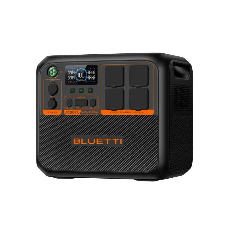 BLUETTI Premium 200 (AC200PL) Portable Power Station - 2,400W / USB-A / USB-C / Black