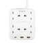 MOMAX OnePlug 4 Outlet Power Strip - USB-A / USB-C / 2 Meter / White