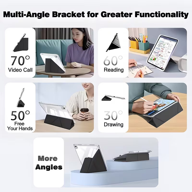 Fold Tablet Case for Apple iPad 11th (A16)/10th - Black
