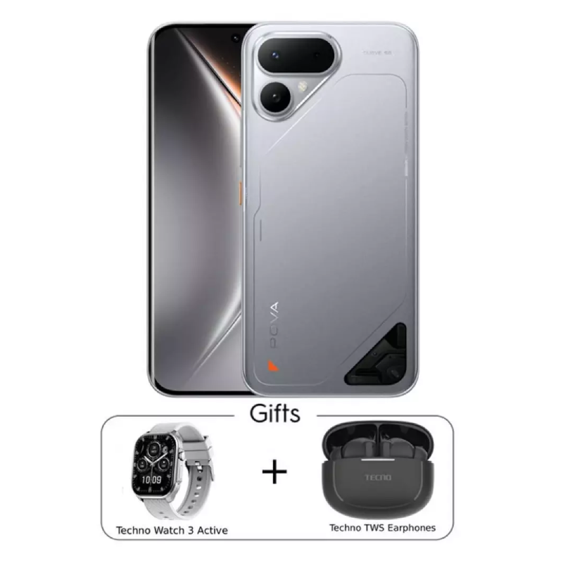 Tecno Pova Curve 2 - 12GB / 256GB / 6.78" AMOLED / 5G / Melting Silver - Mobile