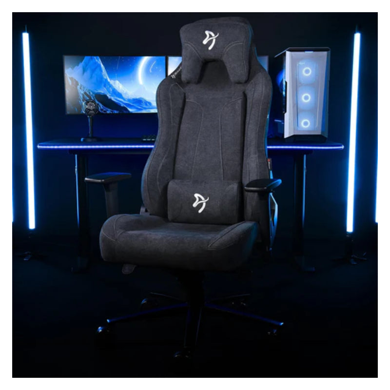 Arozzi Vernazza Soft Fabric Gaming Chair - 3D / Dark Grey