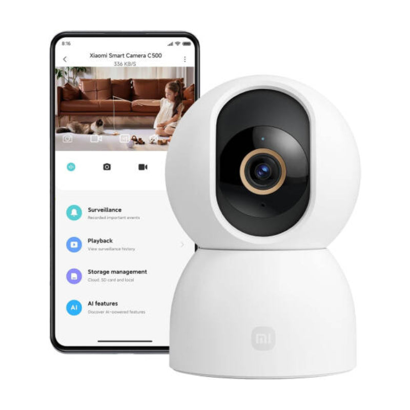Xiaomi Smart Security Camera C500 - 6MP / Night Vision / Human Detection / White