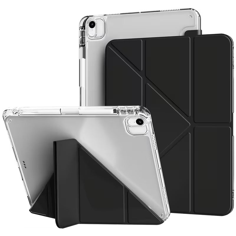 Smart Silicon Trifold Case for Apple iPad 11 (A16) 2025 / iPad 10/iPad 10.9 - Black