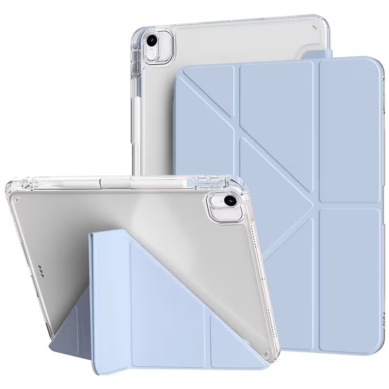 Smart Silicon Trifold Case for Apple iPad 11 (A16) 2025 / iPad 10/iPad 10.9 - Light Blue