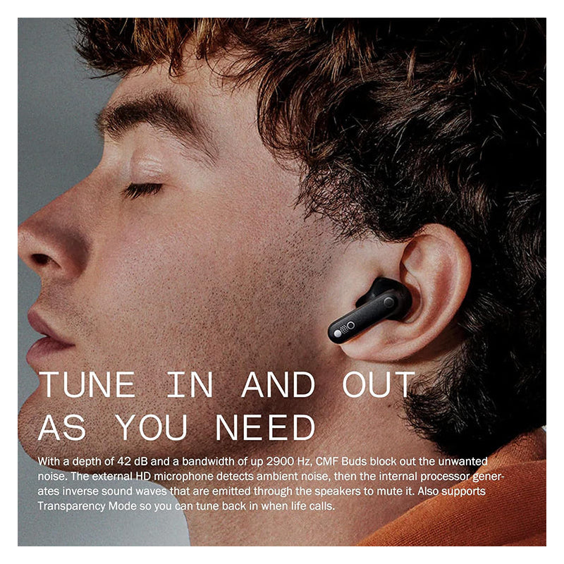 Nothing CMF Buds Wireless Earbuds - In-Ear / Bluetooth / Dark Grey