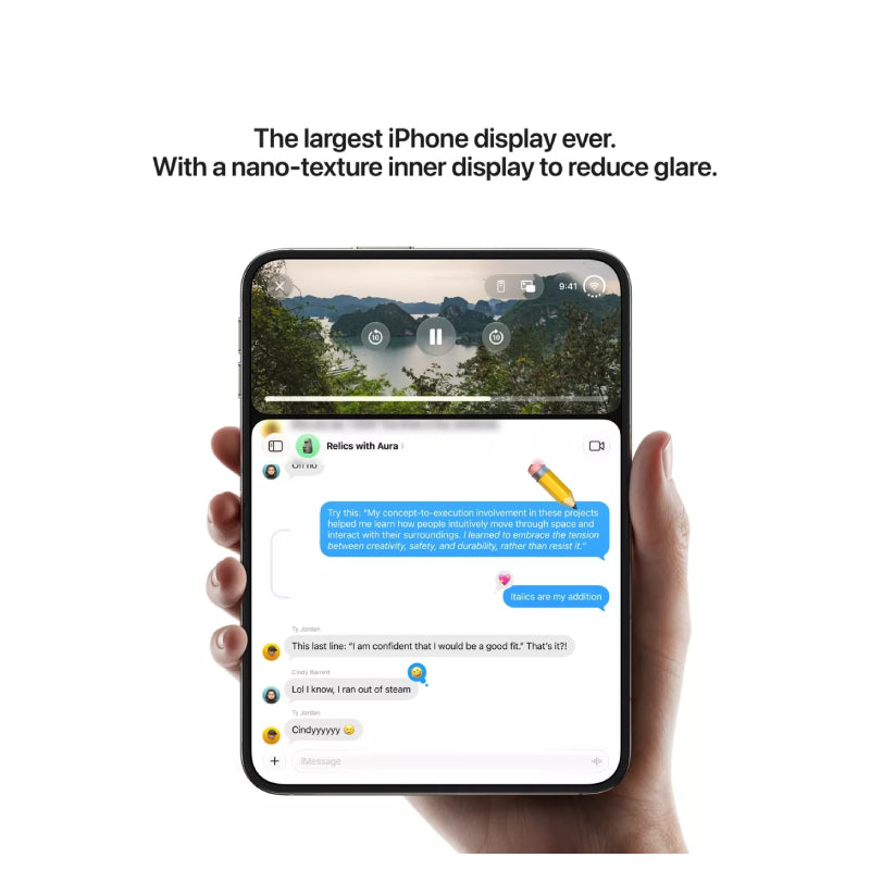 Apple iPhone Duo - 1TB / 7.6" Inner Display / 5.4" Outer Display / Night Sky / Japanese Version