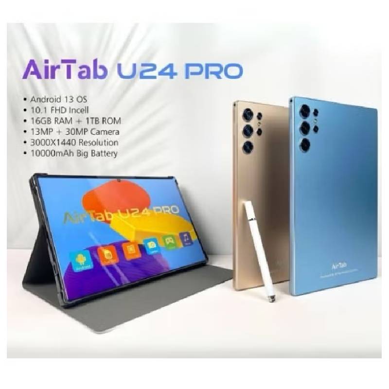 AirTab U24 Pro With Keyboard / 10.1’’FHD / 16GB / 1TB / 5G / Gold Mobiles & Tablets > Tablets