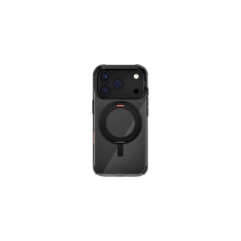 Uniq Hybrid Swivix With 360 Rotating Kickstand MagSafe Case for Apple iPhone 17 Pro Max - Carbon Black