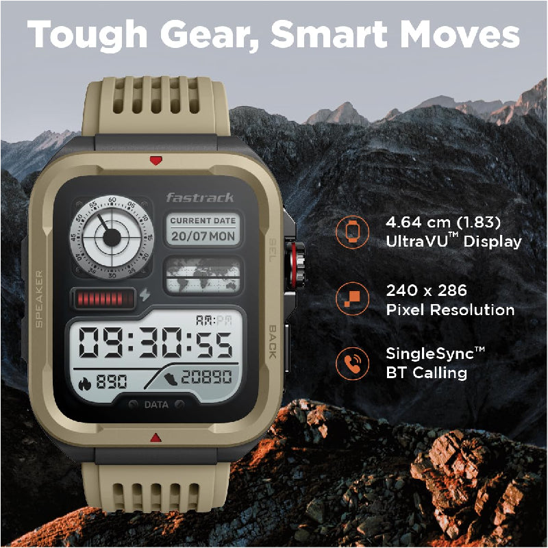 Fastrack Active Smart Watch - 1.83’’TFT / Bluetooth / Black Smart Watches