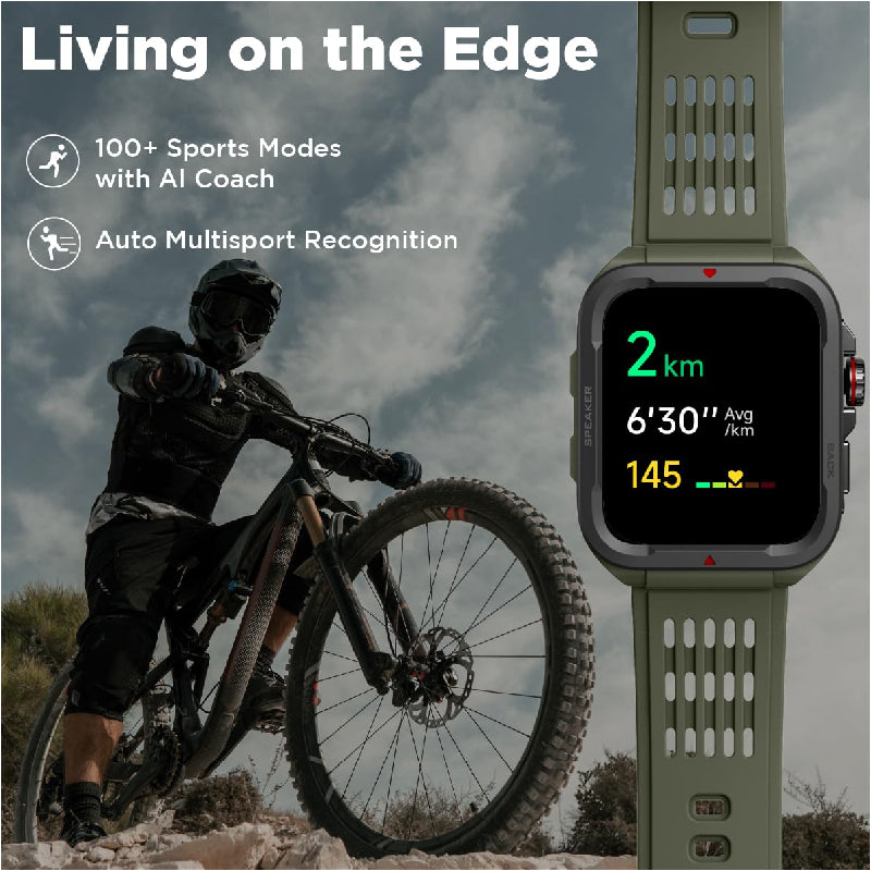 Fastrack Active Smart Watch - 1.83’’TFT / Bluetooth / Green Smart Watches