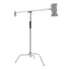 NEEWER SC320 320cm Stainless Steel C Stand with Boom Arm - Silver