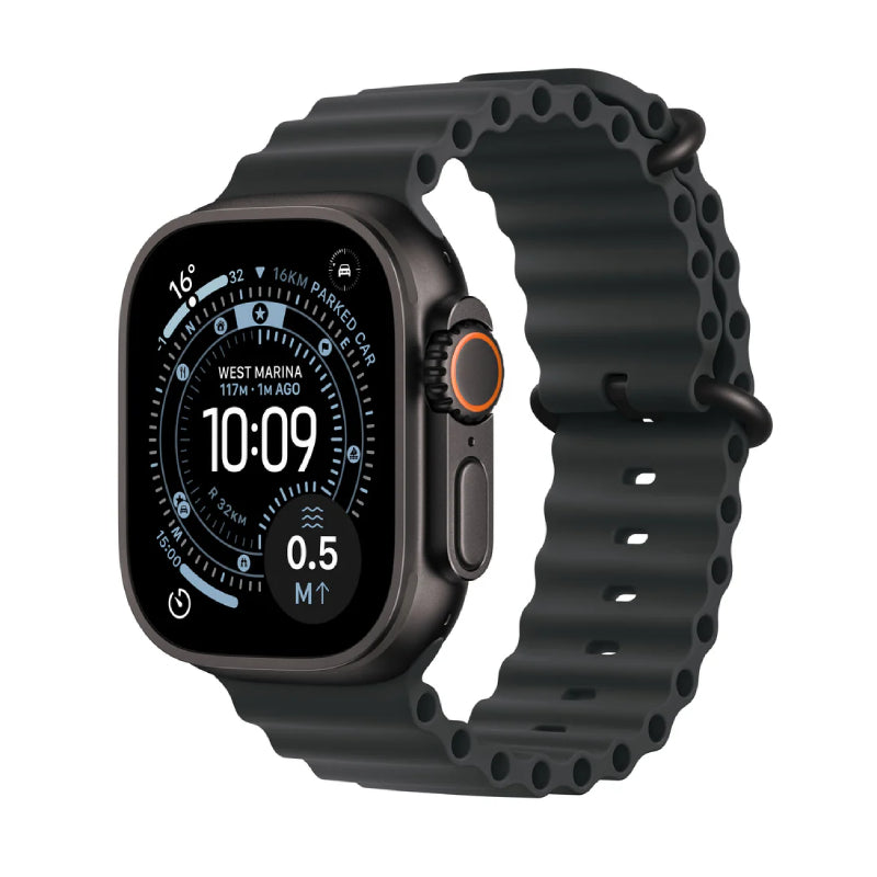 Apple Watch Ultra 3 - LTPO OLED / 64GB / 49mm / Bluetooth / Wi-Fi / Cellular / Black Titanium Case with Black Ocean