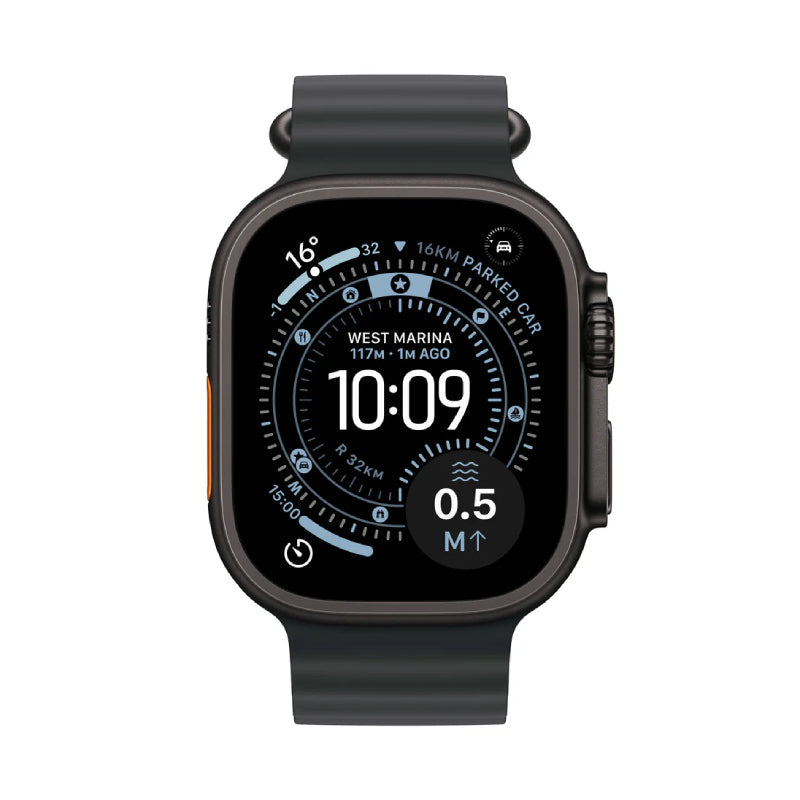 Apple Watch Ultra 3 - LTPO OLED / 64GB / 49mm / Bluetooth / Wi-Fi / Cellular / Black Titanium Case with Black Ocean