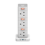 XPower OM12 12 Outout Surge Power Strip - 3 Meter / White