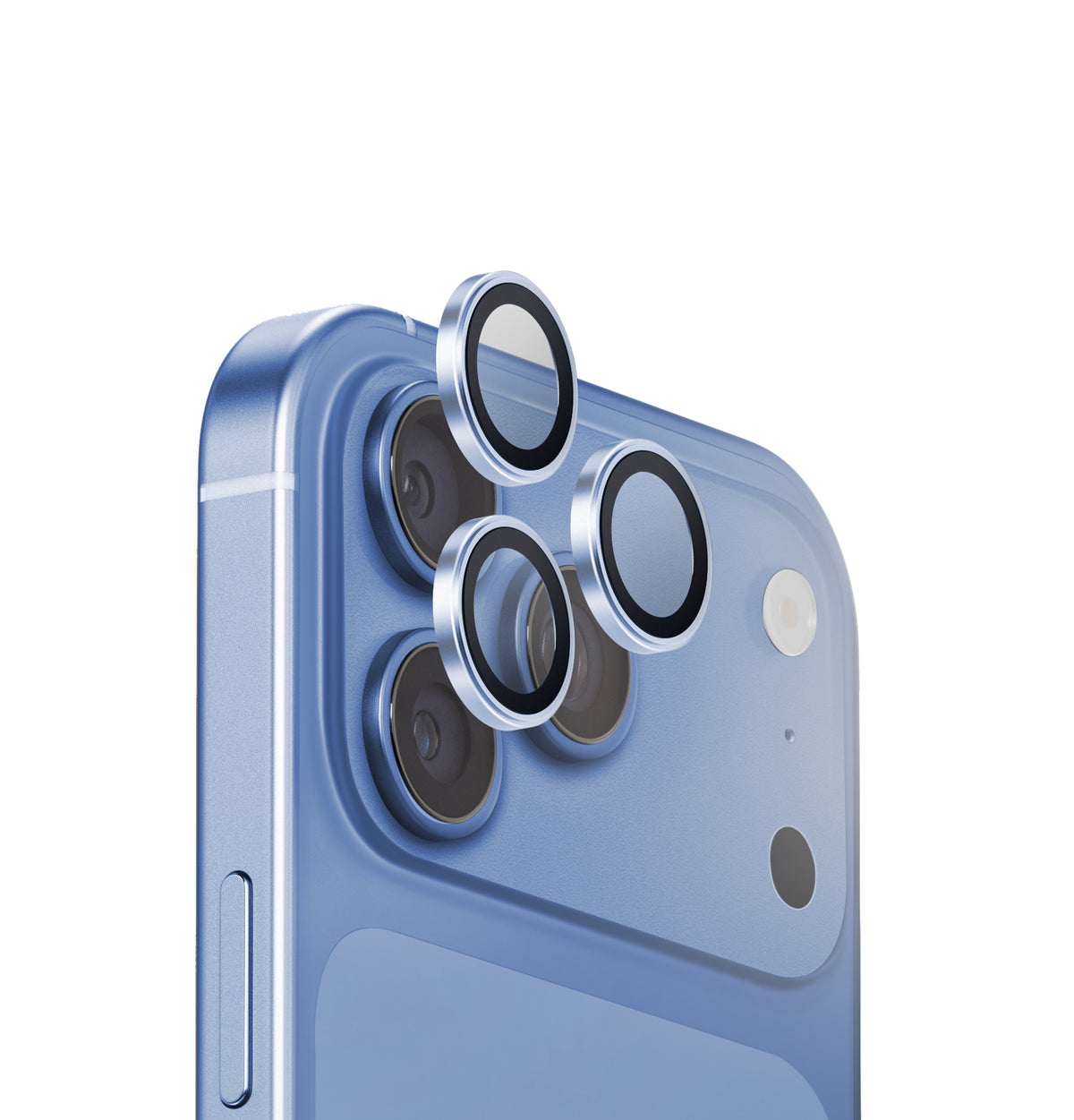 Uniq Optix Aluguard (Dx2) Camera Lens Protector - For Apple iPhone 18 Pro & Apple iPhone 18 Pro Max - Artic Blue