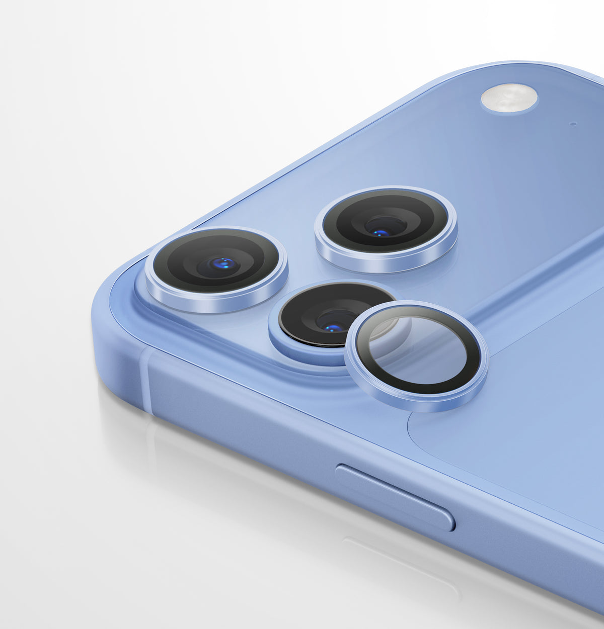 Uniq Optix Aluguard (Dx2) Camera Lens Protector - For Apple iPhone 18 Pro & Apple iPhone 18 Pro Max - Artic Blue