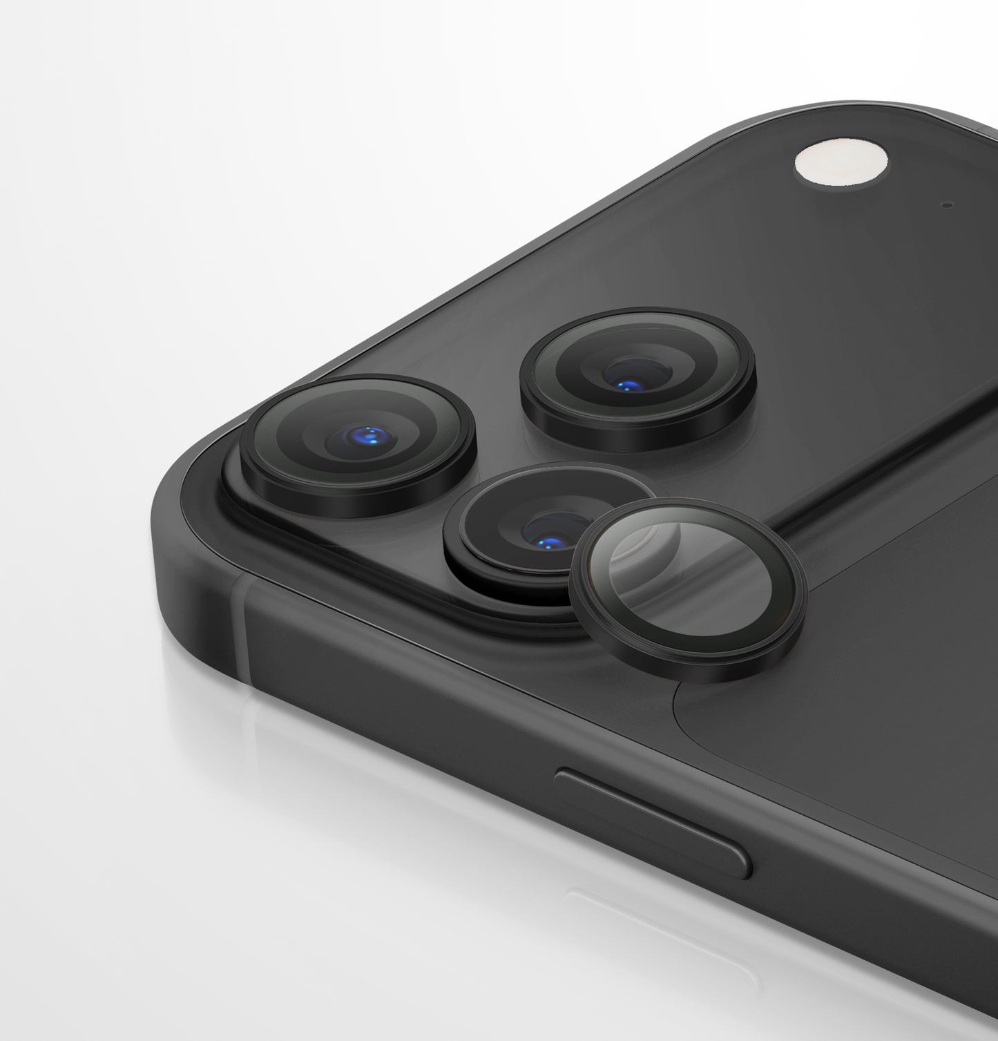 Uniq Optix Aluguard (Dx2) Camera Lens Protector - For Apple iPhone 18 Pro & Apple iPhone 18 Pro Max - Graphite Black